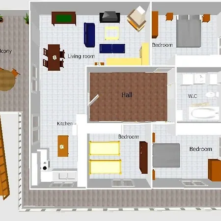 아파트 Big Family House In Village Mesochoria